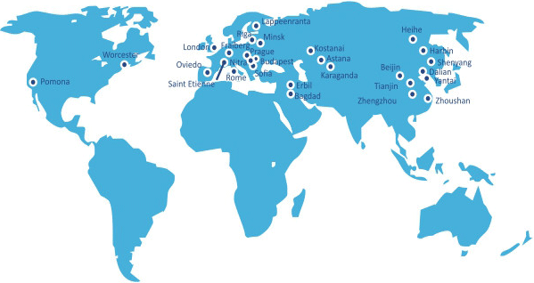 Карта. Ключевые международные партнеры